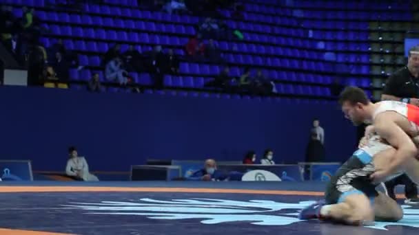 Internationell Greco Romare Freestyle Brottning Turnering Xxiv Enastående Ukrainska Brottare — Stockvideo