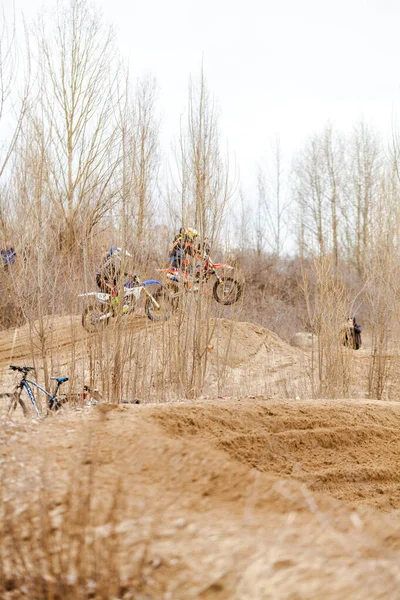 Campeonato Abierto Región Jarkov Motocross Ucrania Jarkov 2021 — Foto de Stock