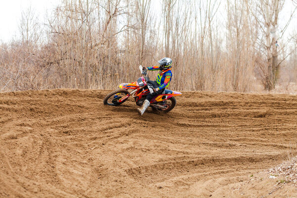 Open championship of the Kharkov region in motocross, Ukraine, Kharkov, 04.04.2021