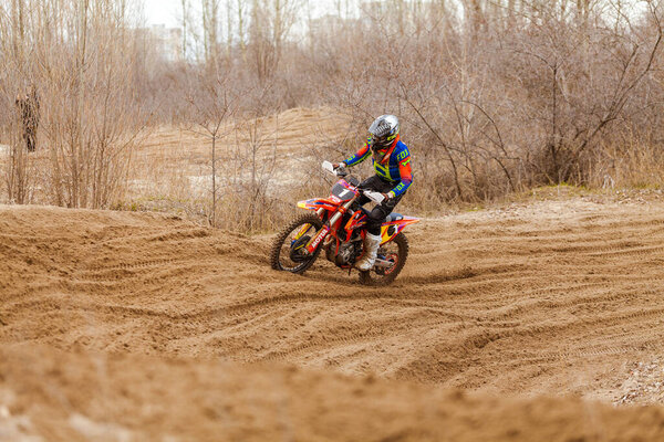 Open championship of the Kharkov region in motocross, Ukraine, Kharkov, 04.04.2021