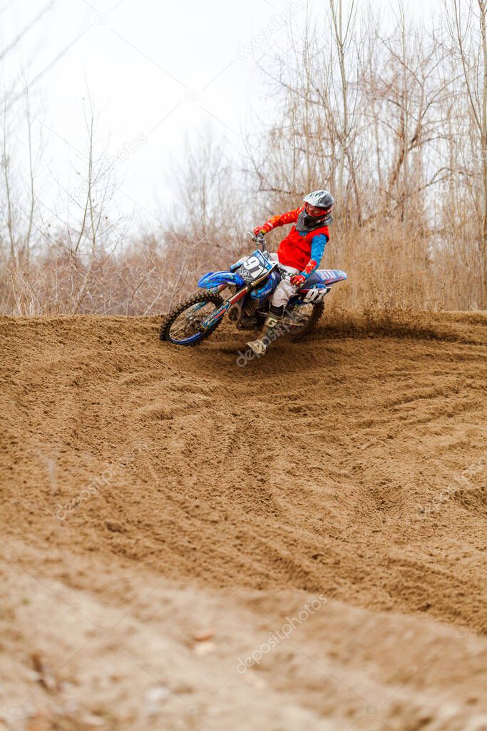 Open championship of the Kharkov region in motocross, Ukraine, Kharkov, 04.04.2021
