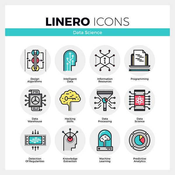インテリジェントなデータ科学、機械学習 — ストックベクタ