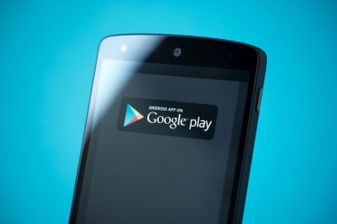 Google oyunu işaret üstünde Google Nexus 5