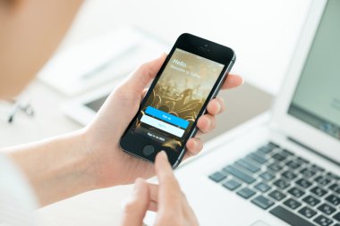 Twitter giriş ekranı Apple iPhone 5'ler