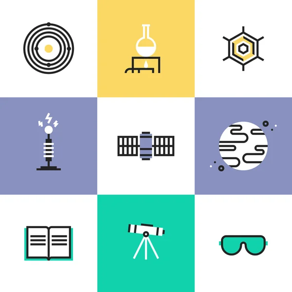 Science and astronomy  icons — Stock Vector