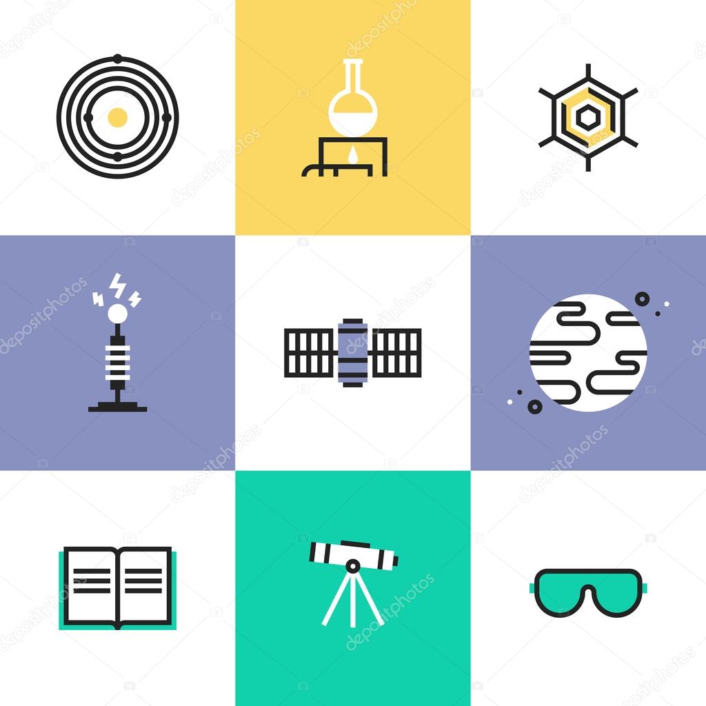 Science and astronomy  icons