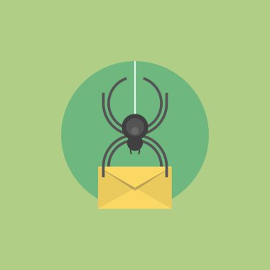 E-posta virüs simgesi