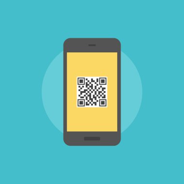 QR-code smartphone simgesini