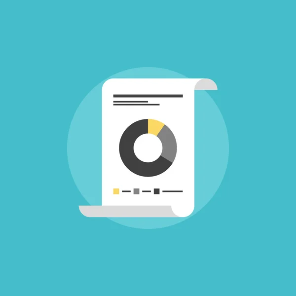 Financieel verslag pictogram — Stockvector