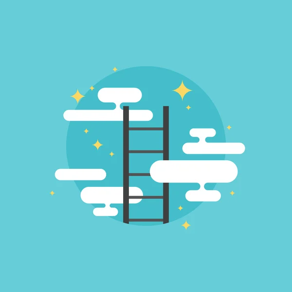 Escada de ícone de sucesso — Vetor de Stock