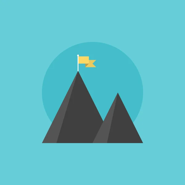 Mountain peak  icon — Stock Vector