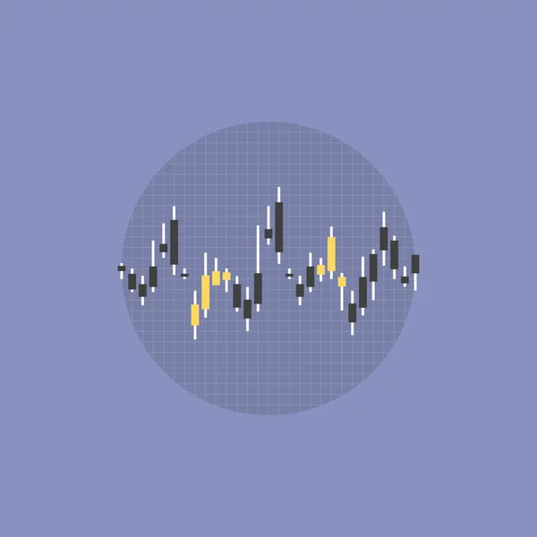 Icono de datos bursátiles — Archivo Imágenes Vectoriales