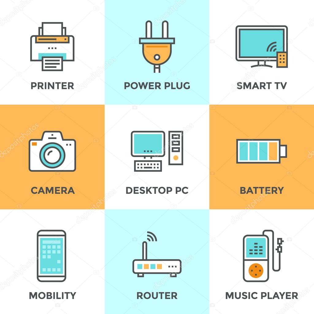 Electronics and devices  icons