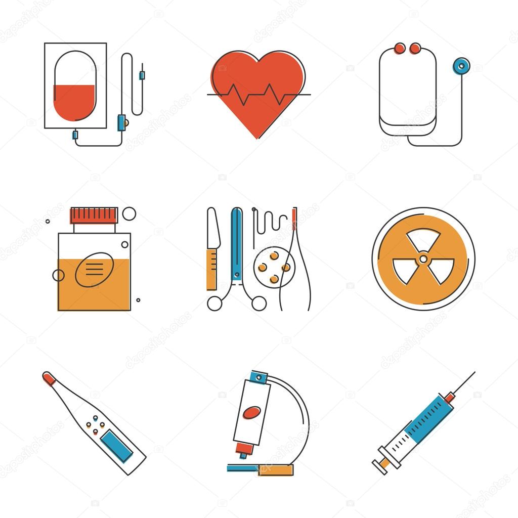 Baixar Vetor De Ícones De Equipamento E Medicina De Ferramentas De Cirurgia