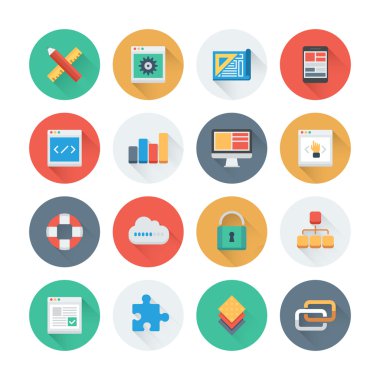 Web geliştirme simgeleri