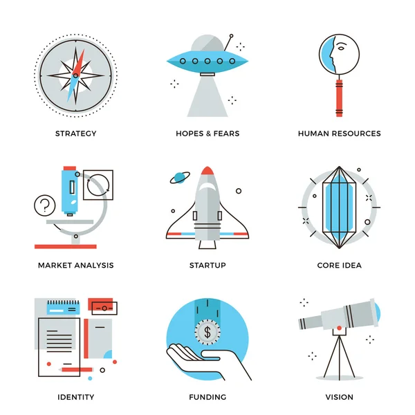 Inicio elementos clave iconos — Vector de stock