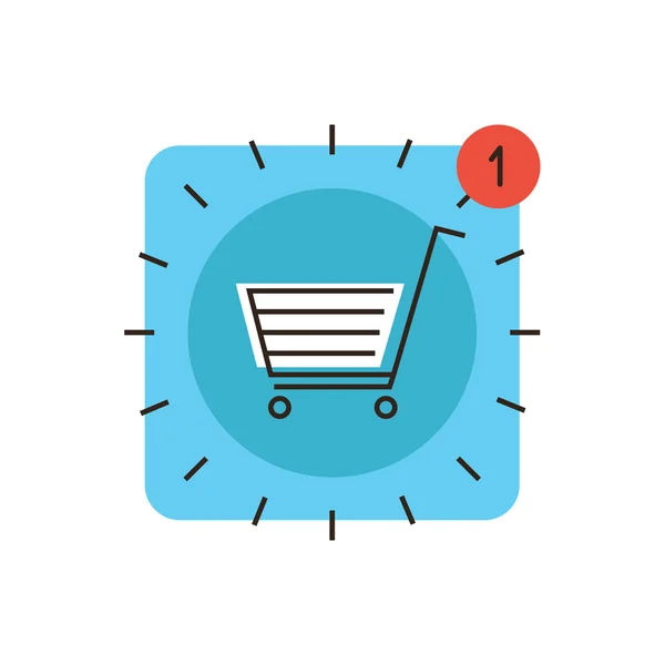 App Store icono plano del mercado — Vector de stock