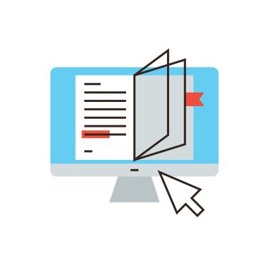 Online kitap simgesi kavramı
