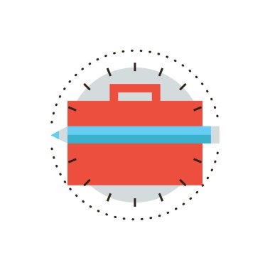 Portföy çanta simgesi kavramı