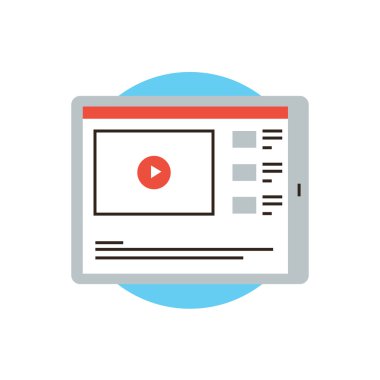 Video oynatıcı simgesi kavramı