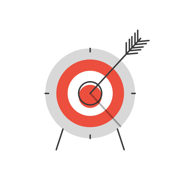 Success targeting  icon concept