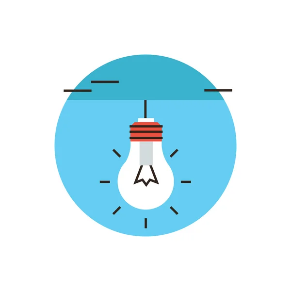 Ampoule électrique icône concept — Image vectorielle