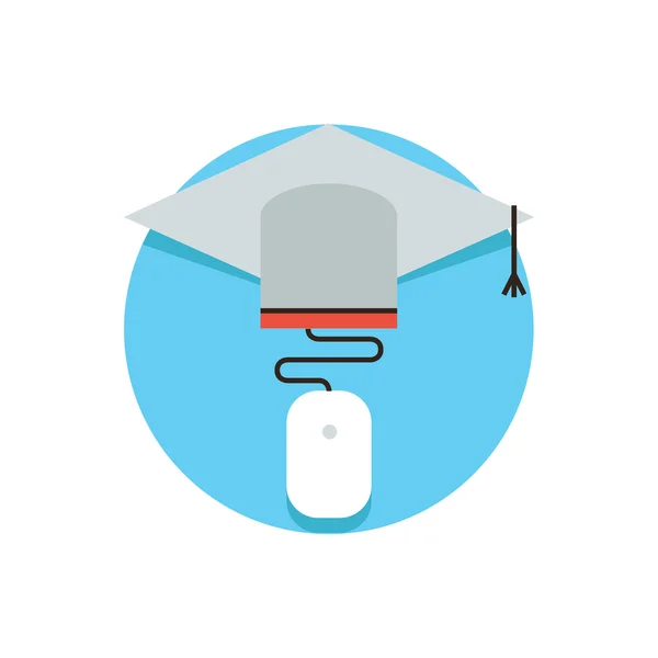 Online education   icon concept — Stock Vector