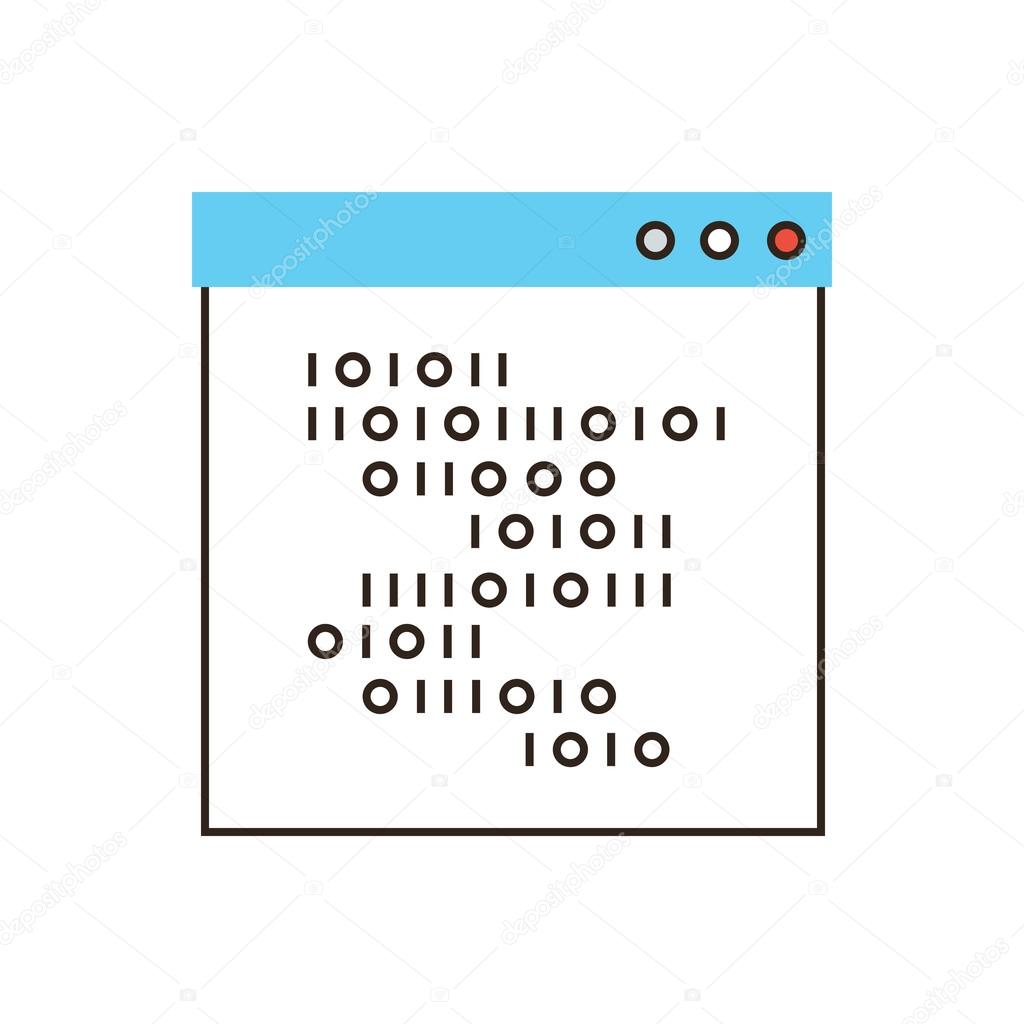 Programming code  icon concept