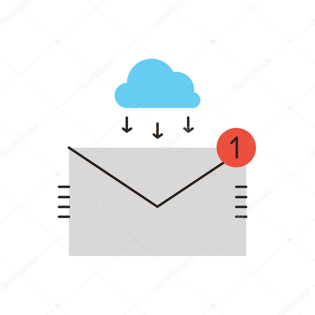 Email inbox   icon concept