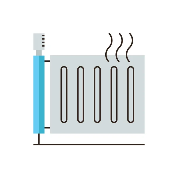 Riscaldamento icona del radiatore — Vettoriale Stock