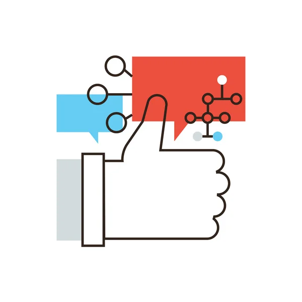 Icono de redes sociales — Vector de stock