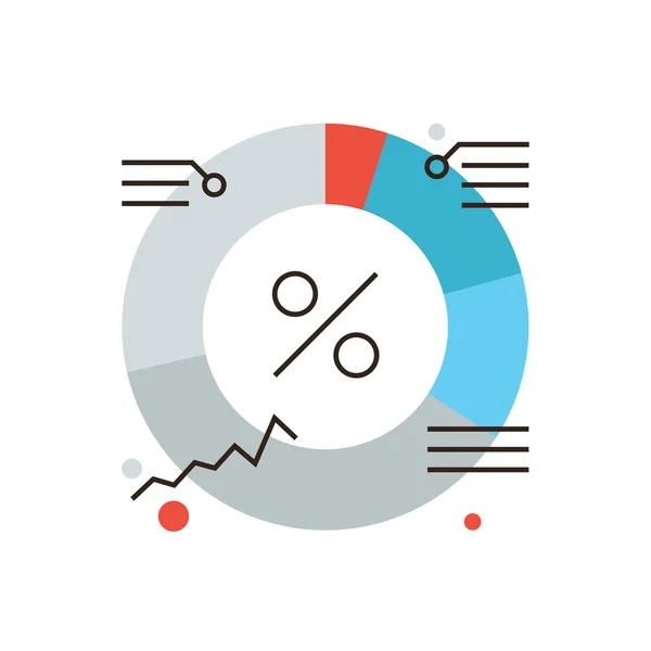 Icono del diagrama de mercado — Archivo Imágenes Vectoriales