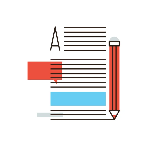 Écriture d'articles icône — Image vectorielle