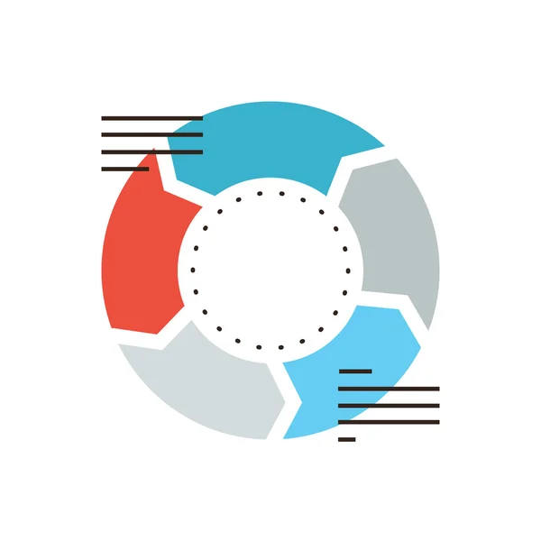 Pictogram voor zakelijke structuurdiagram — Stockvector