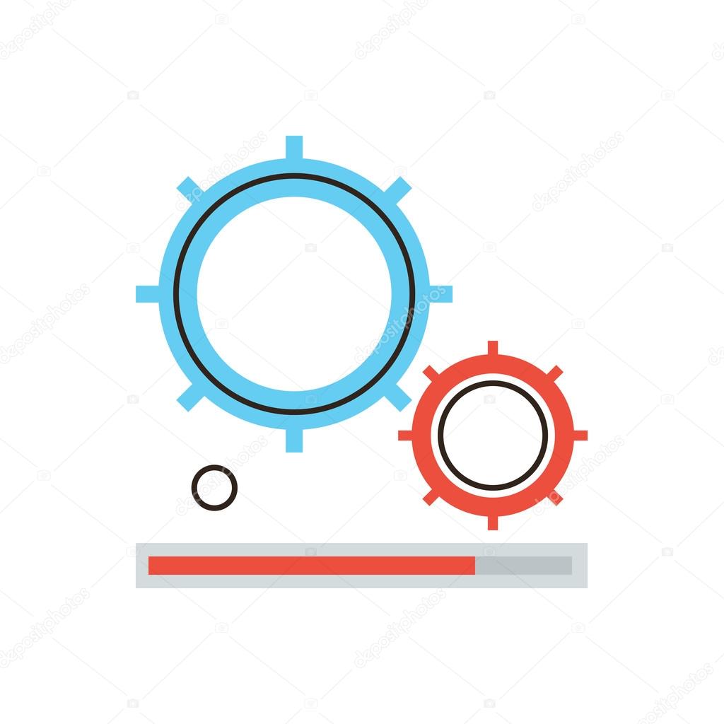 Gearing process icon