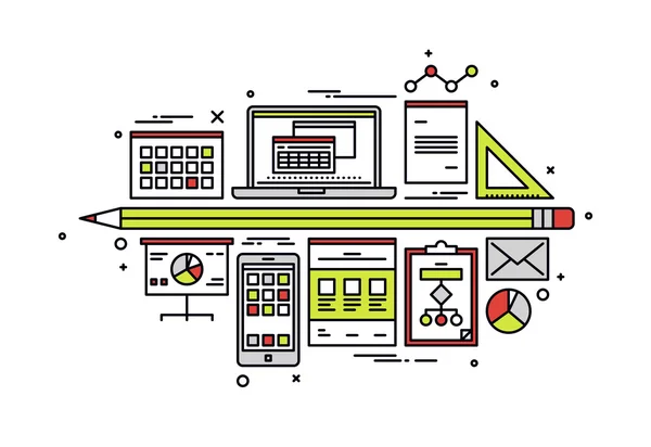 Dados financeiros contabilísticos — Vetor de Stock