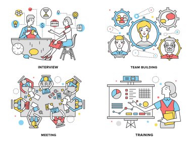 set of human resources training progress