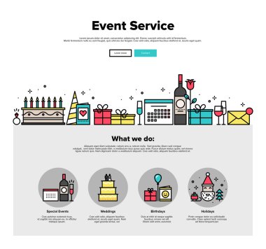 Olay hizmeti web grafik