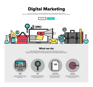 Dijital pazarlama web grafikleri