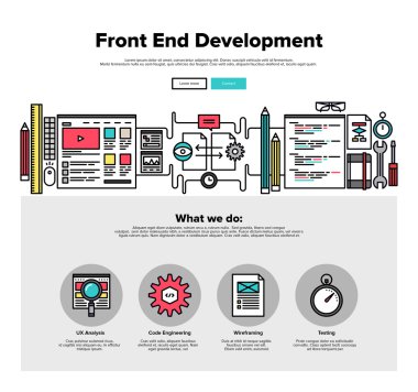 Ön uç kalkınma web grafik