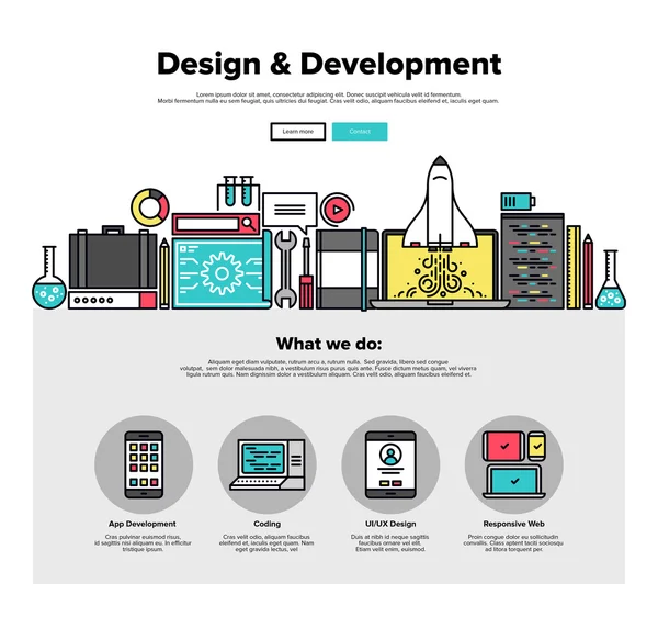 Design develop web graphics — Stock Vector