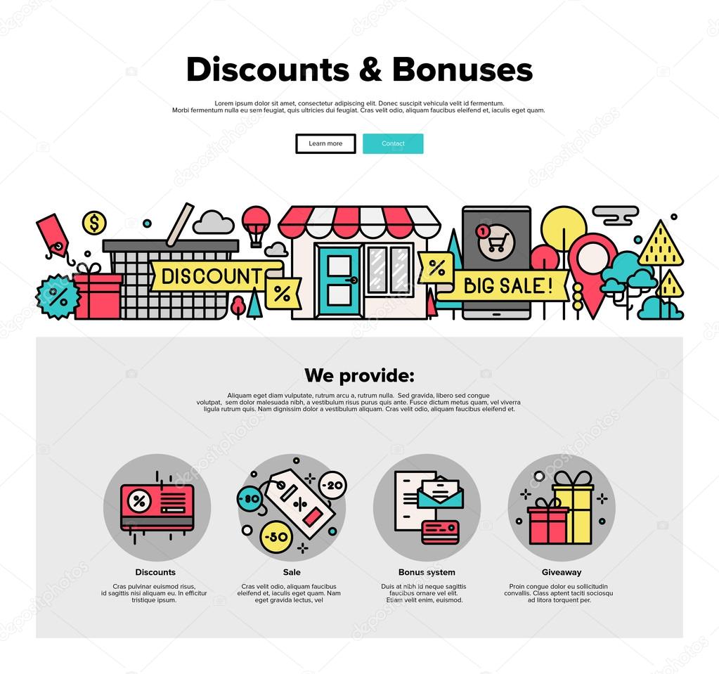 Shopping discounts  web graphics