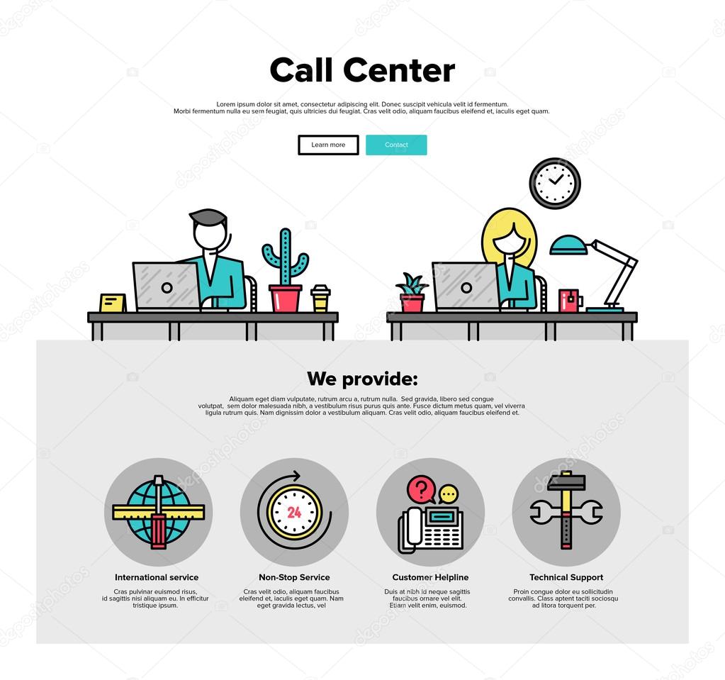 Call center  web graphics