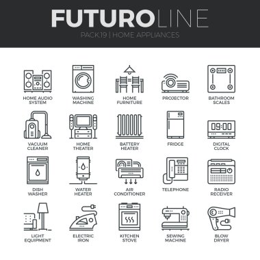 ev aletleri Icons set