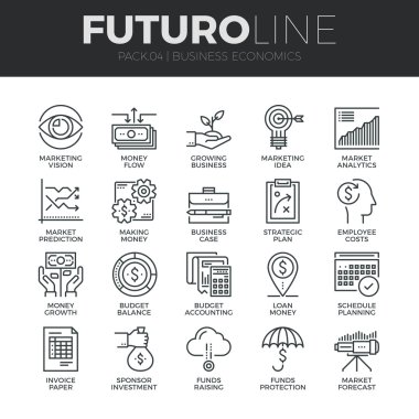 Business Economics  Icons Set