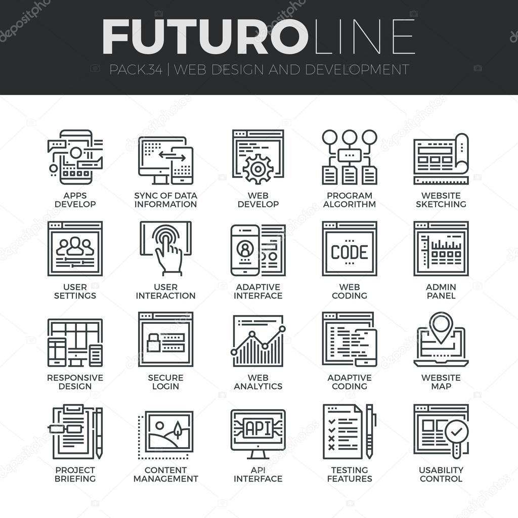 Web Development  Icons Set