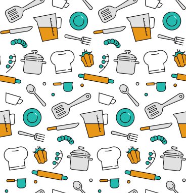 Pişirme öğeleri simgeler