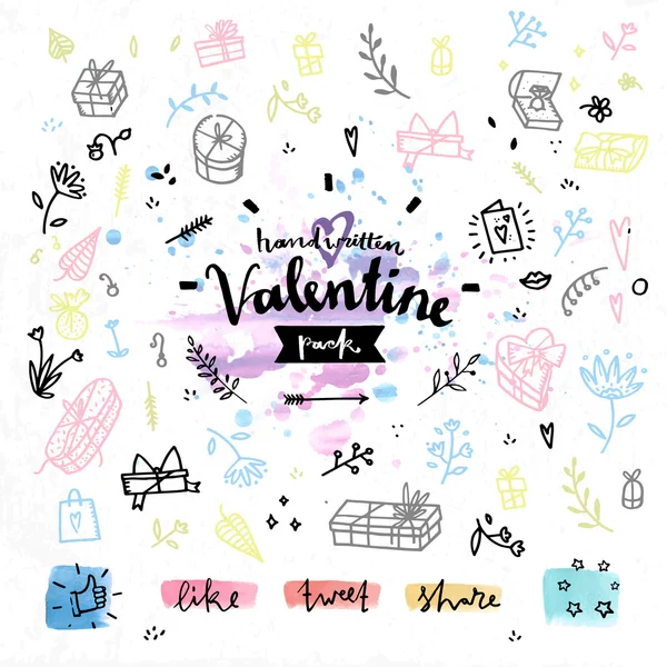 Gift present Valentines day vector graphics — Stock Vector