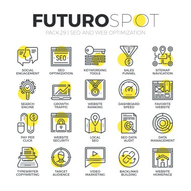 Arama Optimizasyonu Futuro Spot simgeler
