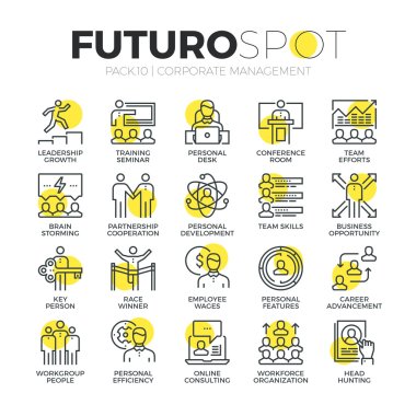 İş liderlik Futuro Spot ikonları/simgeleri